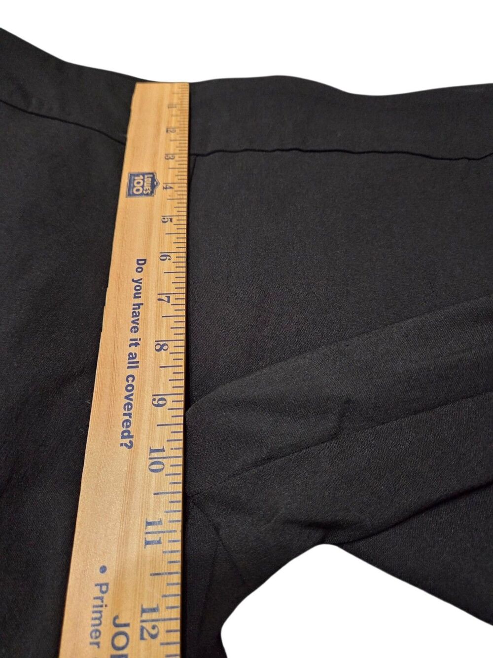 Krazy Larry Straight Leg Pants Pull On Womens 10 Black Elastic Waist Stretch J73 - Picture 5 of 8